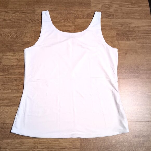 SOLD   NWOT Frank by Frank and Oak Women's Contour Tanks XL Ivory + Grey - Picture 6 of 8